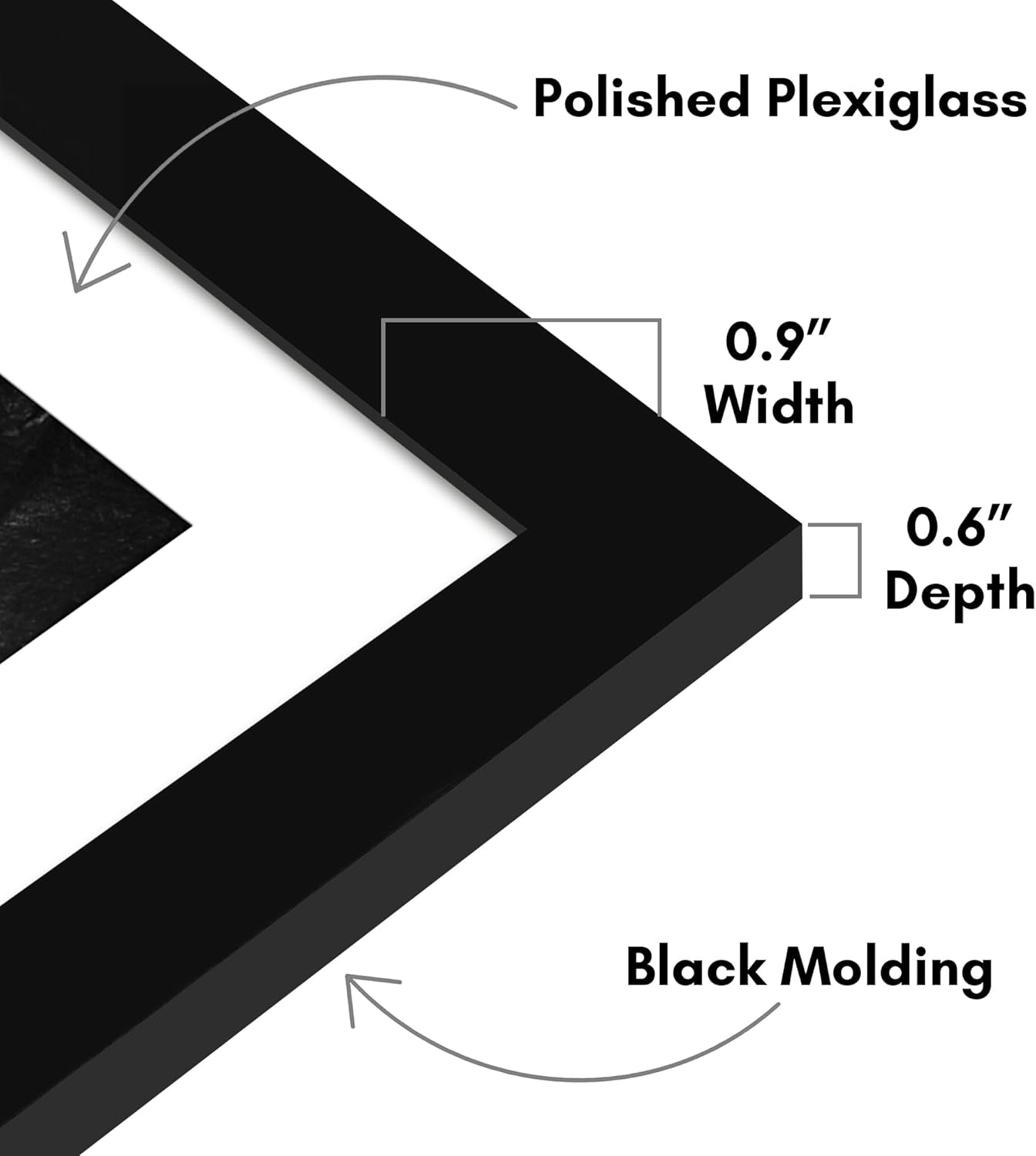 Americanflat Set Cornici Nere 15x15 cm - immagine 3