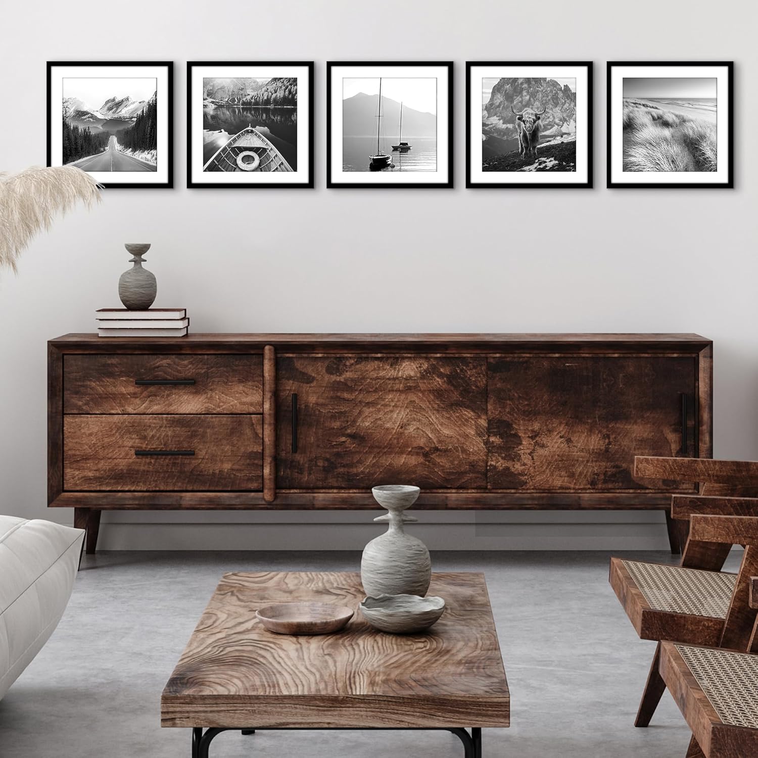 Americanflat Set Cornici Nere 15x15 cm - immagine 4