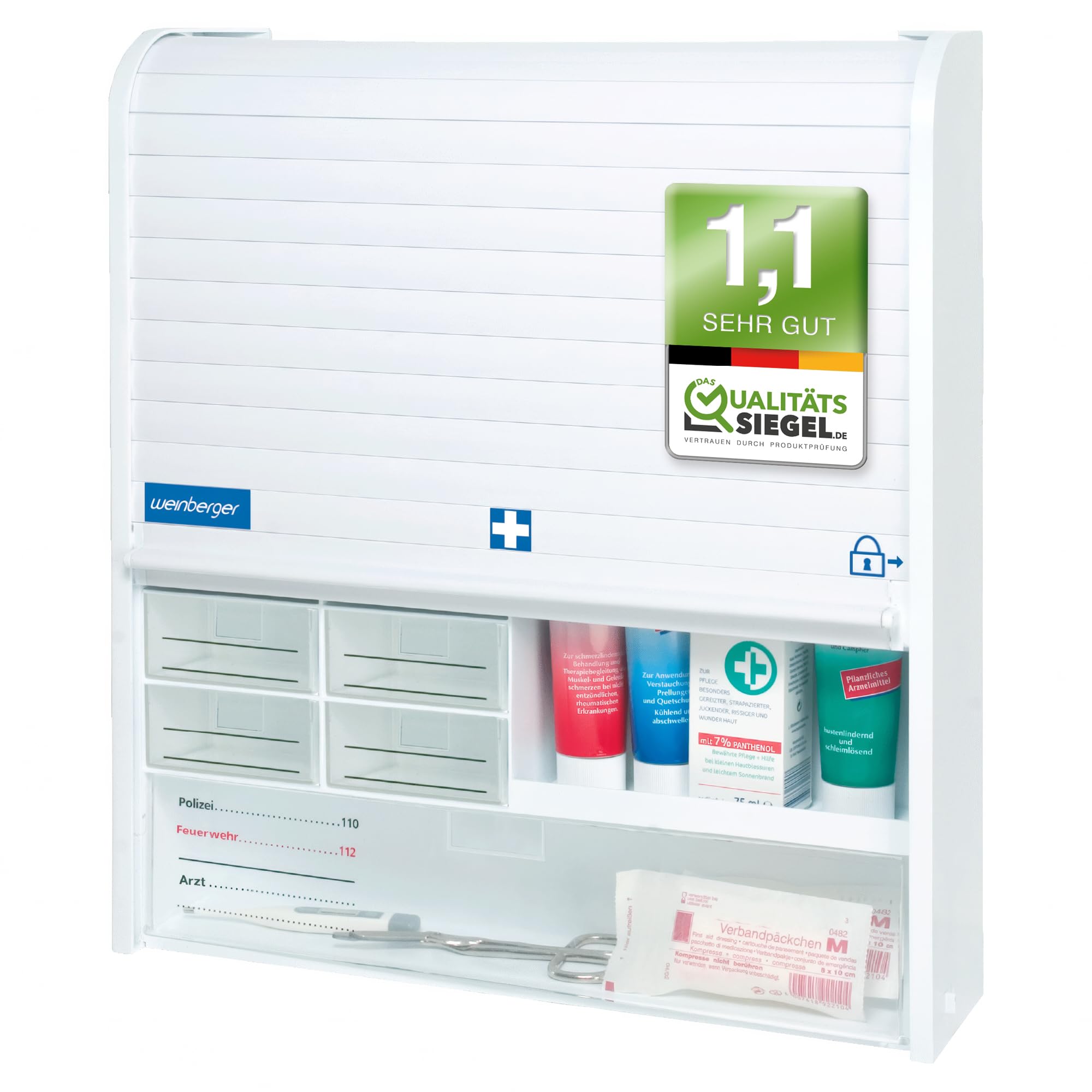 Weinberger Armadietto per Medicinali con Chiusura Sicurezza