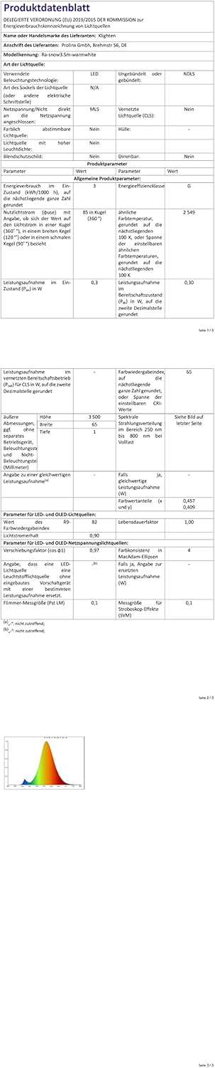 Klighten Tenda Luci LED 3.5x0.65m 96 LED Bianco Caldo - immagine 8
