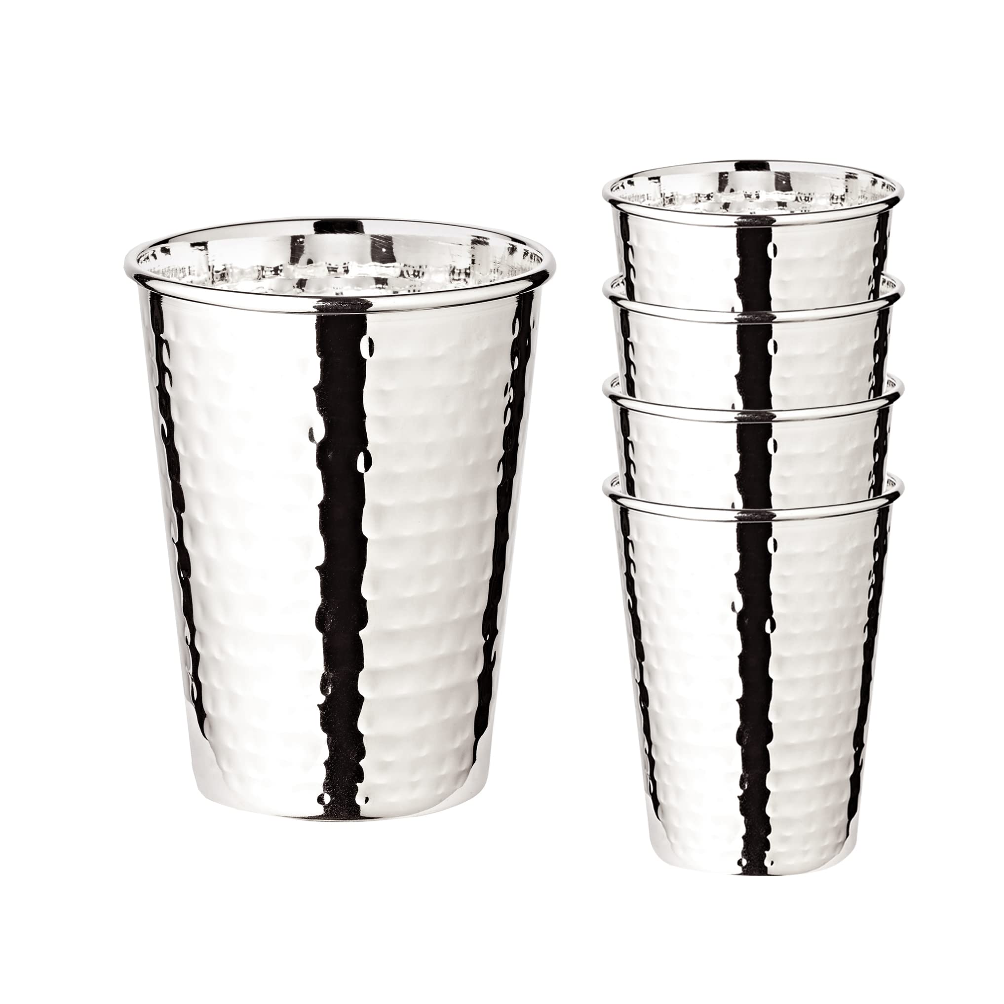 Edzard Set 4 Tazze da Bere Mido Placcate Argento