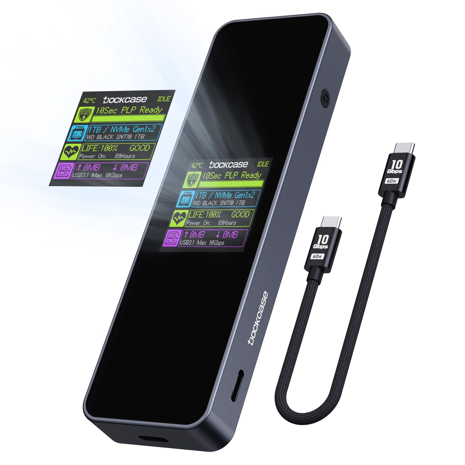 Dockcase Alloggiamento Smart SSD con Protezione Interruzioni