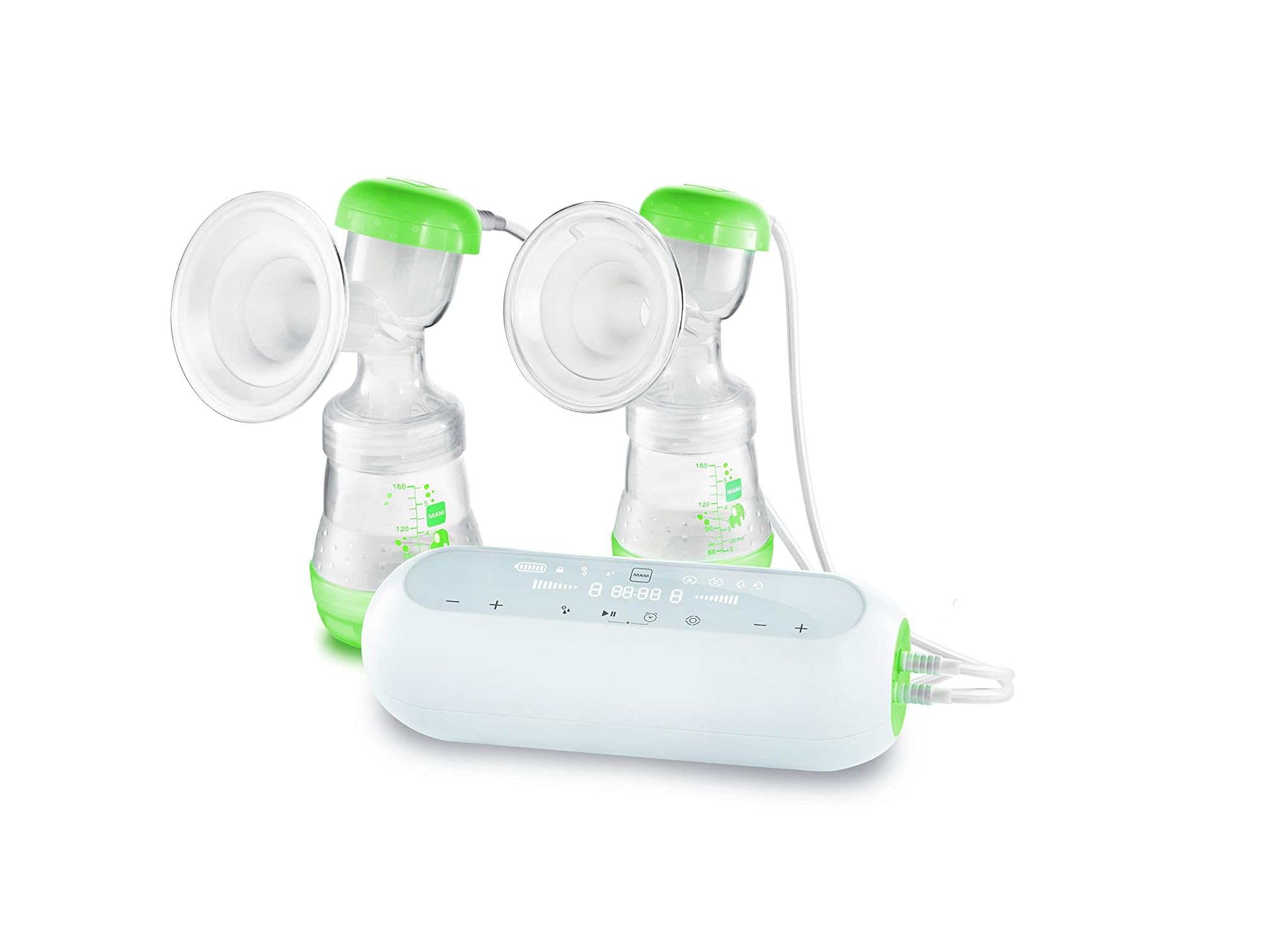 Mam Tiralatte Elettrico Doppio con Biberon Anti-Coliche