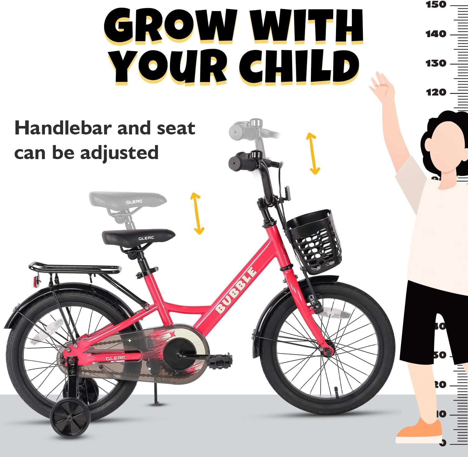 Glerc BUBBLE Bici per Bambini 12 14 16 Pollici - immagine 4