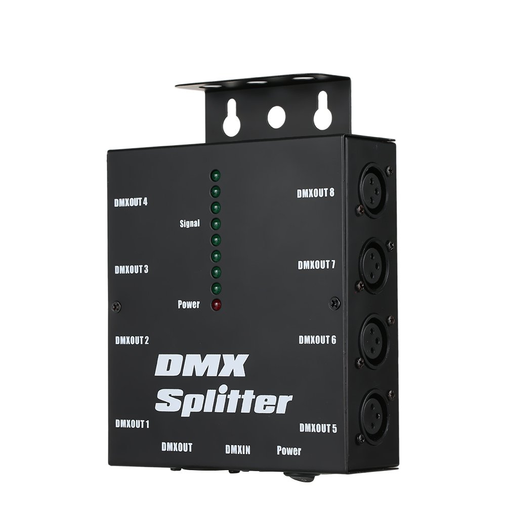 Lixada DMX512 Splitter Ottico 8 Canali