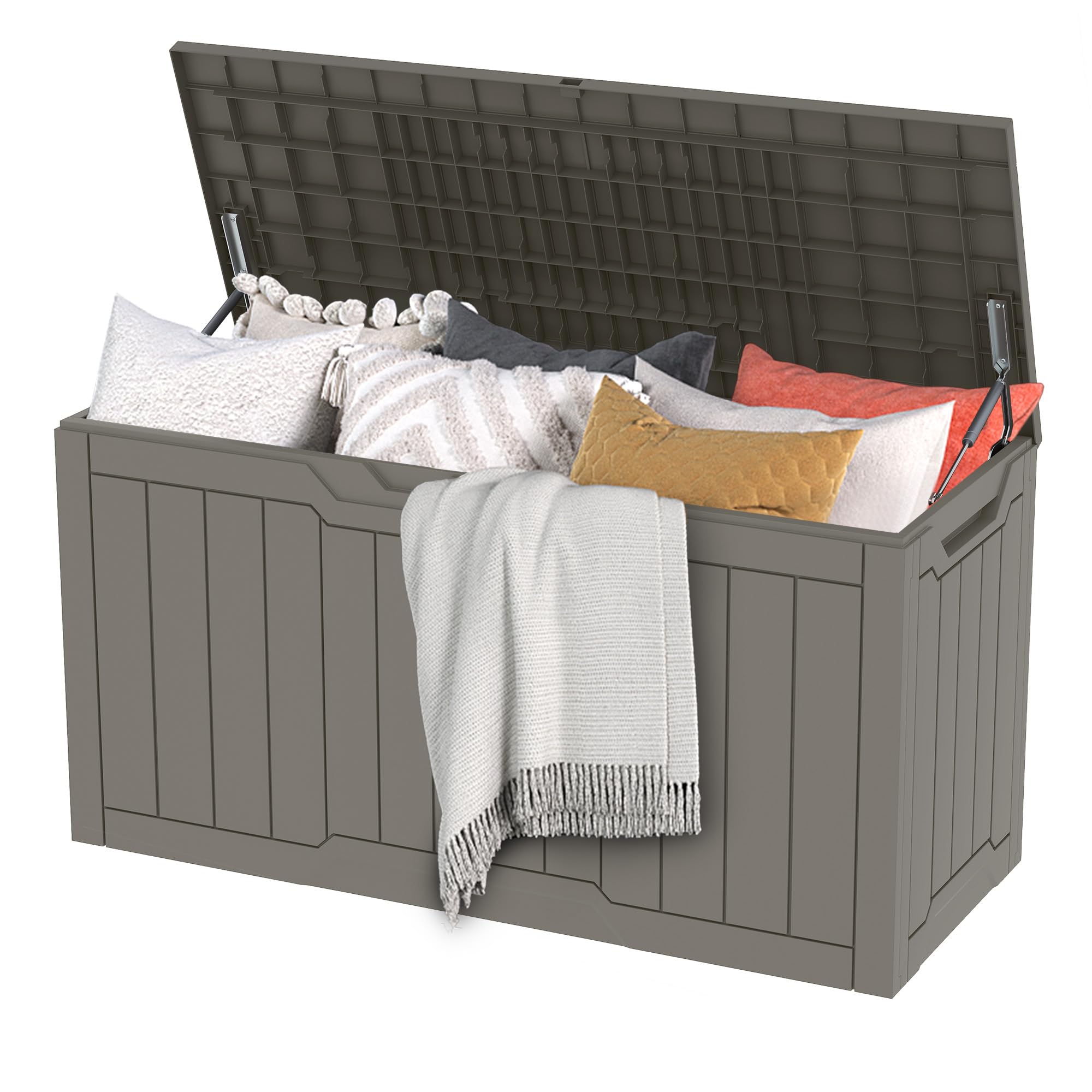 Dwvo Scatola Portaoggetti da Giardino 380L