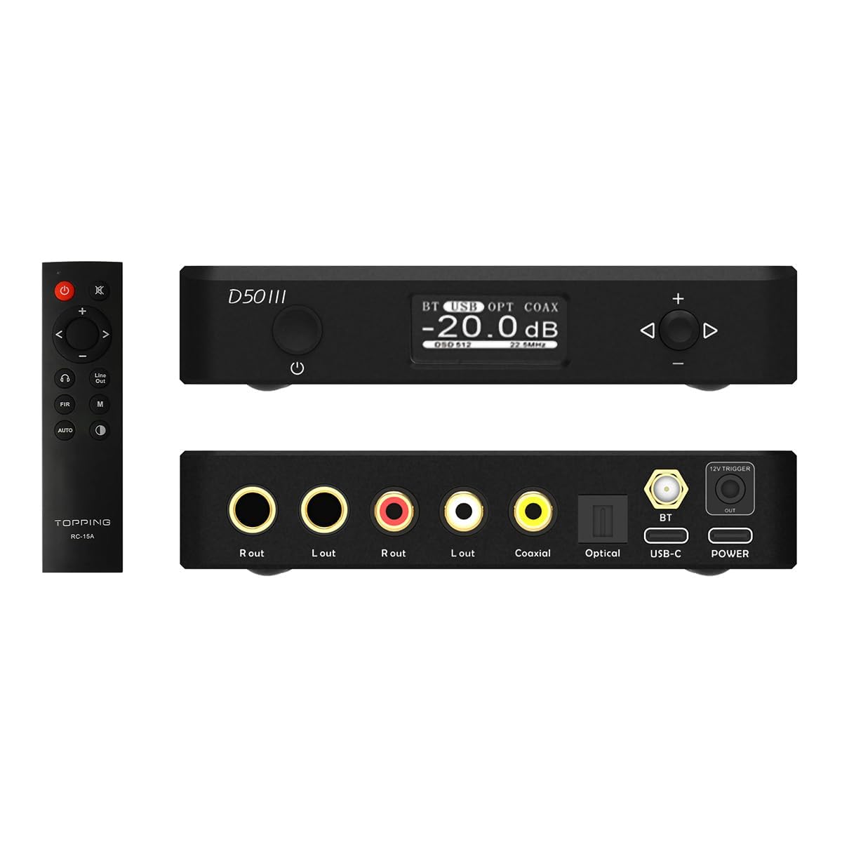 TOPPING D50 III 2x ES9039Q2M Balanced DAC, Nero