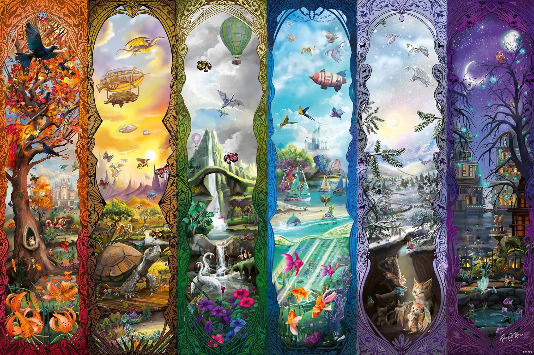 Erwachsenenpuzzle 7000 Teile - Die sechs Portale