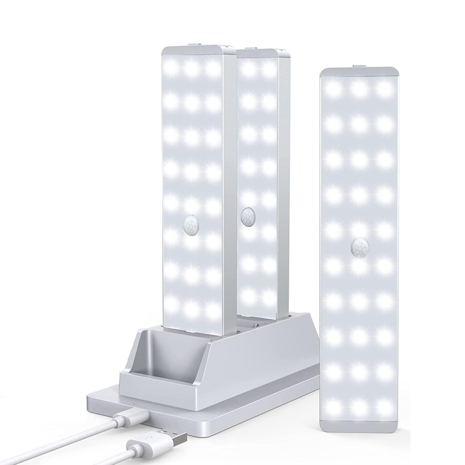 Yunseity 3x Luci LED Sottopensile con Sensore Movimento