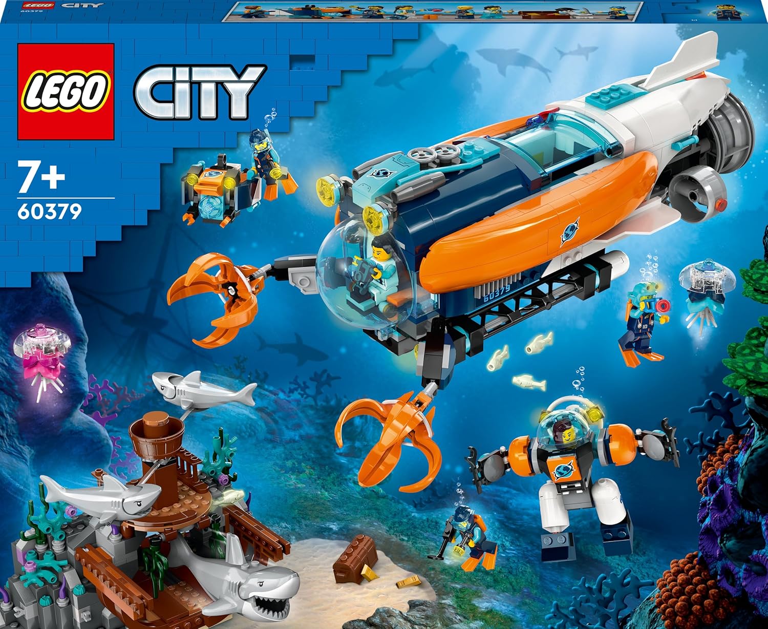 Lego City Esplorazione Sottomarino del Mare Profondo 60379 - immagine 3