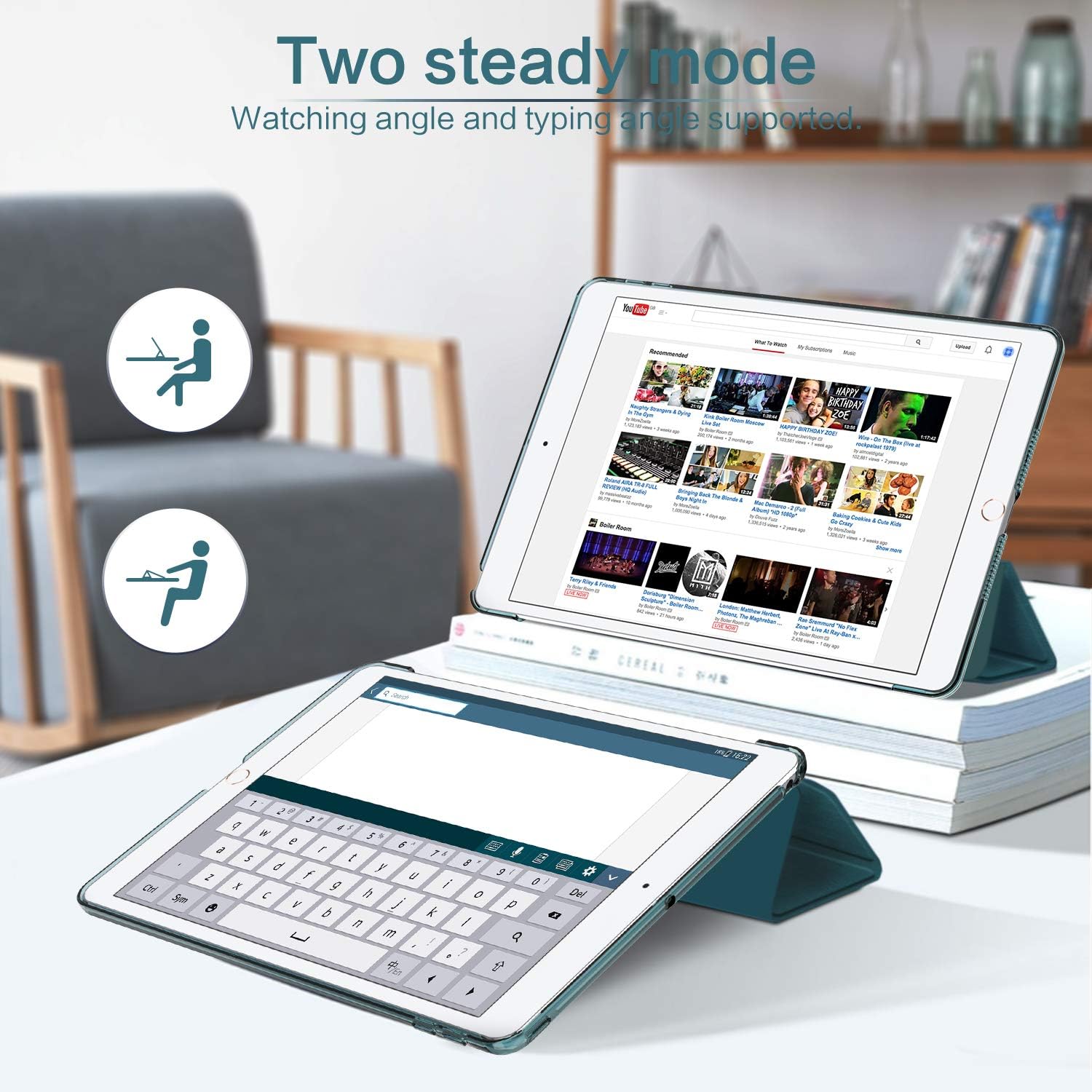 Easyacc Cover Custodia Compatibile con iPad 9.7" (2017/2018) - immagine 5