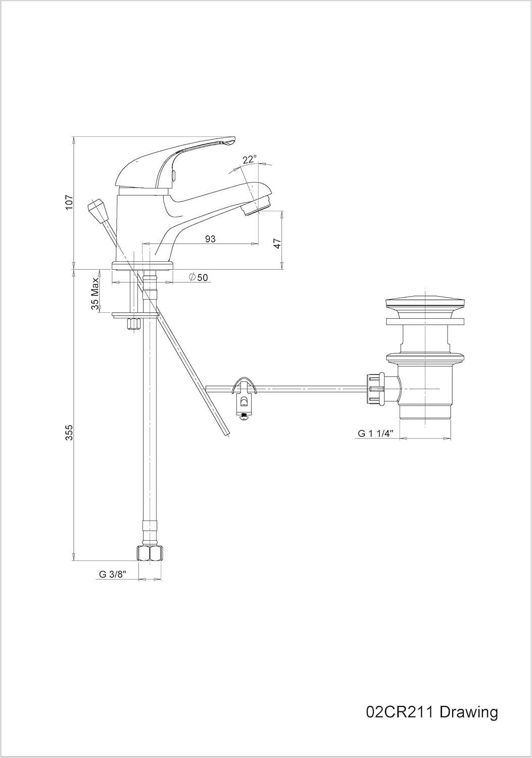 Kiamami Valentina - Rubinetto Miscelatore Lavabo Serie Enter - immagine 2