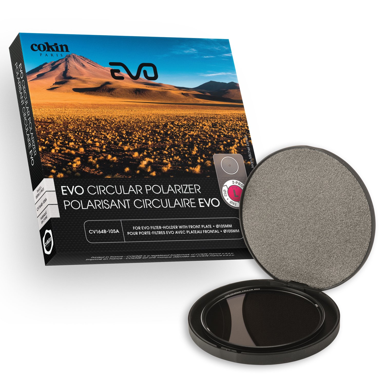 Cokin Z-PRO EVO - Filtro polarizzatore circolare, 105 mm, colore: Nero