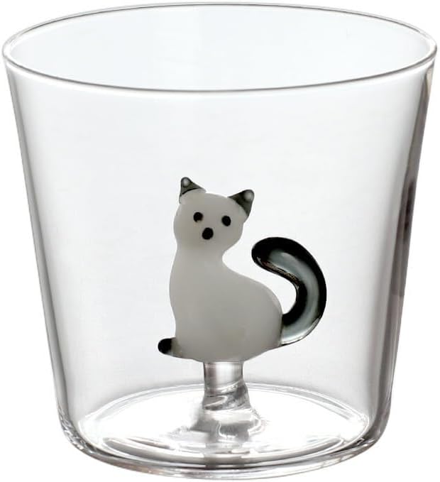 Ichendorf Milano Tumbler Gatto Bianco con Coda Grigia 35 cl - immagine 1