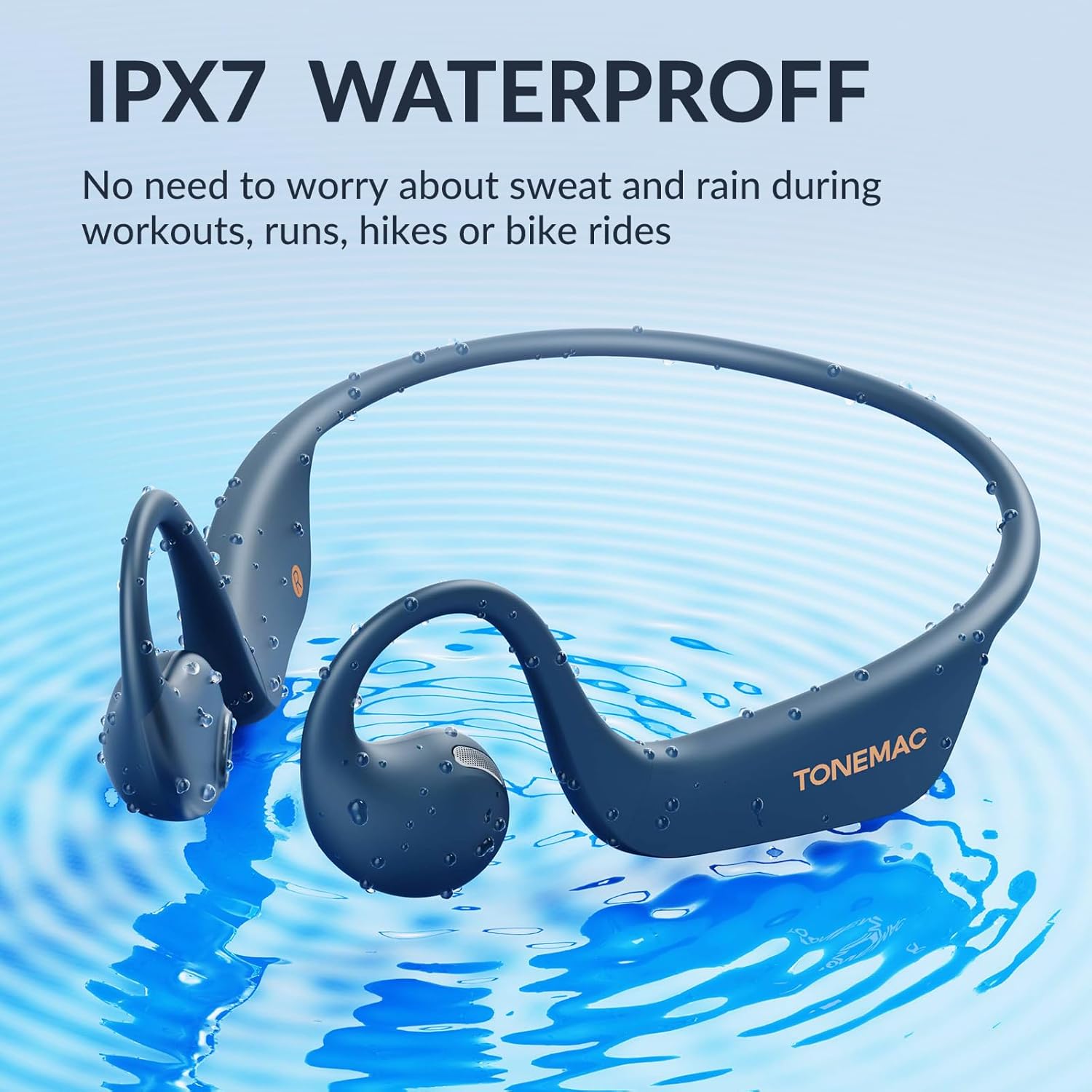 Tonemac Q5 Cuffie Bluetooth 5.3 Conduzione Aerea IPX7 - immagine 6