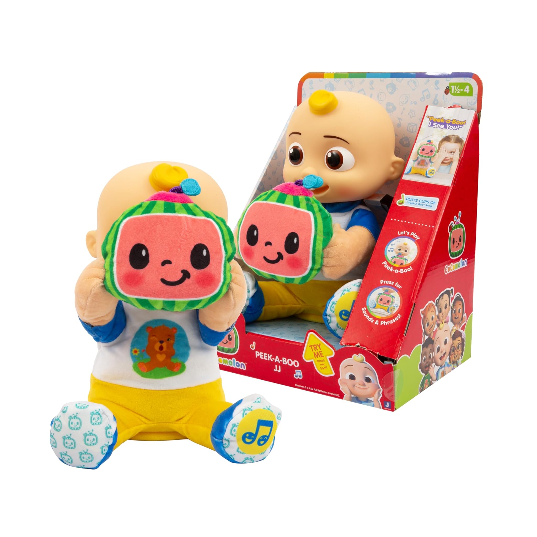 Giochi Preziosi Cocomelon Peek a Boo JJ - Peluche Interattivo