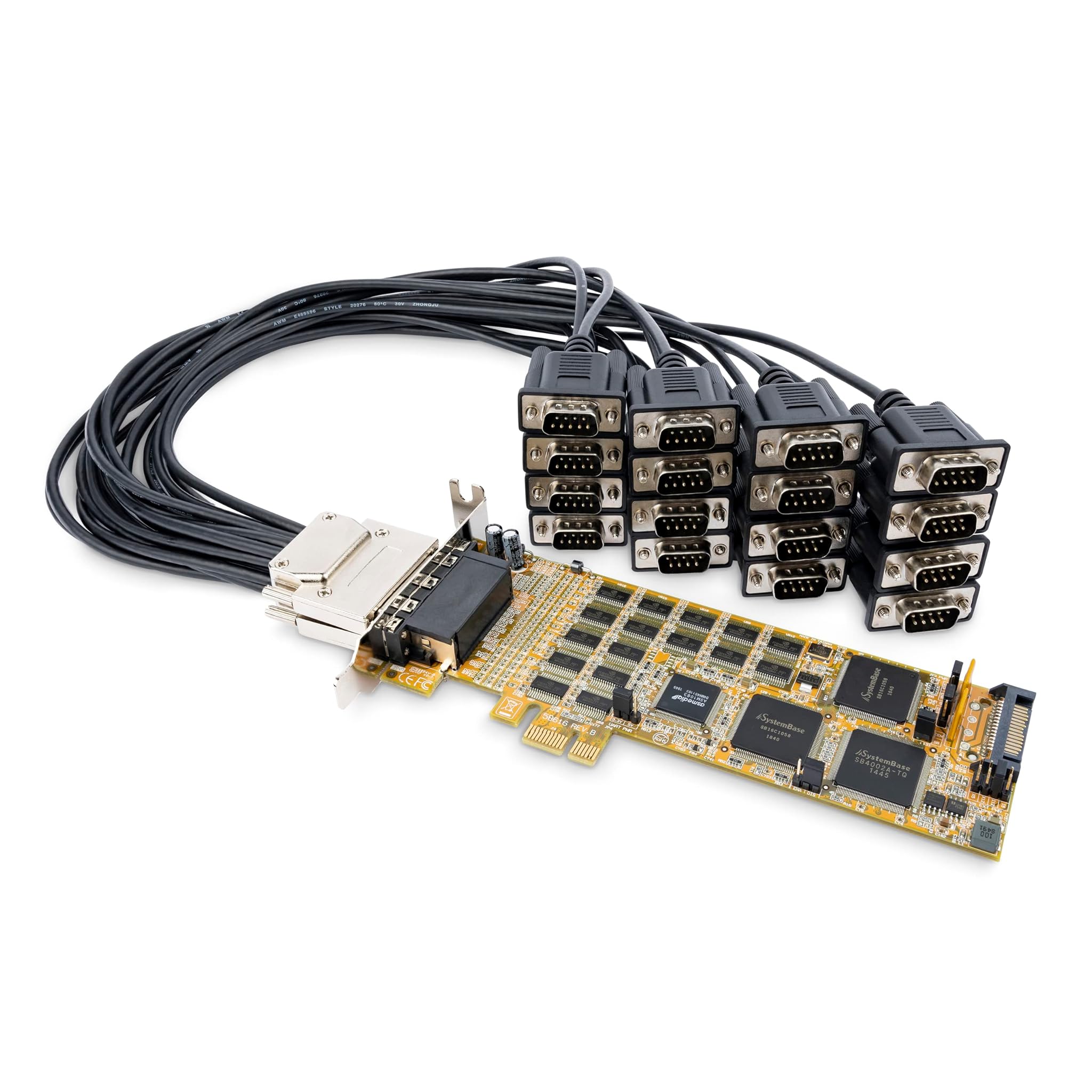 Startech.com Scheda Seriale PCI Express 16 Porte DB9