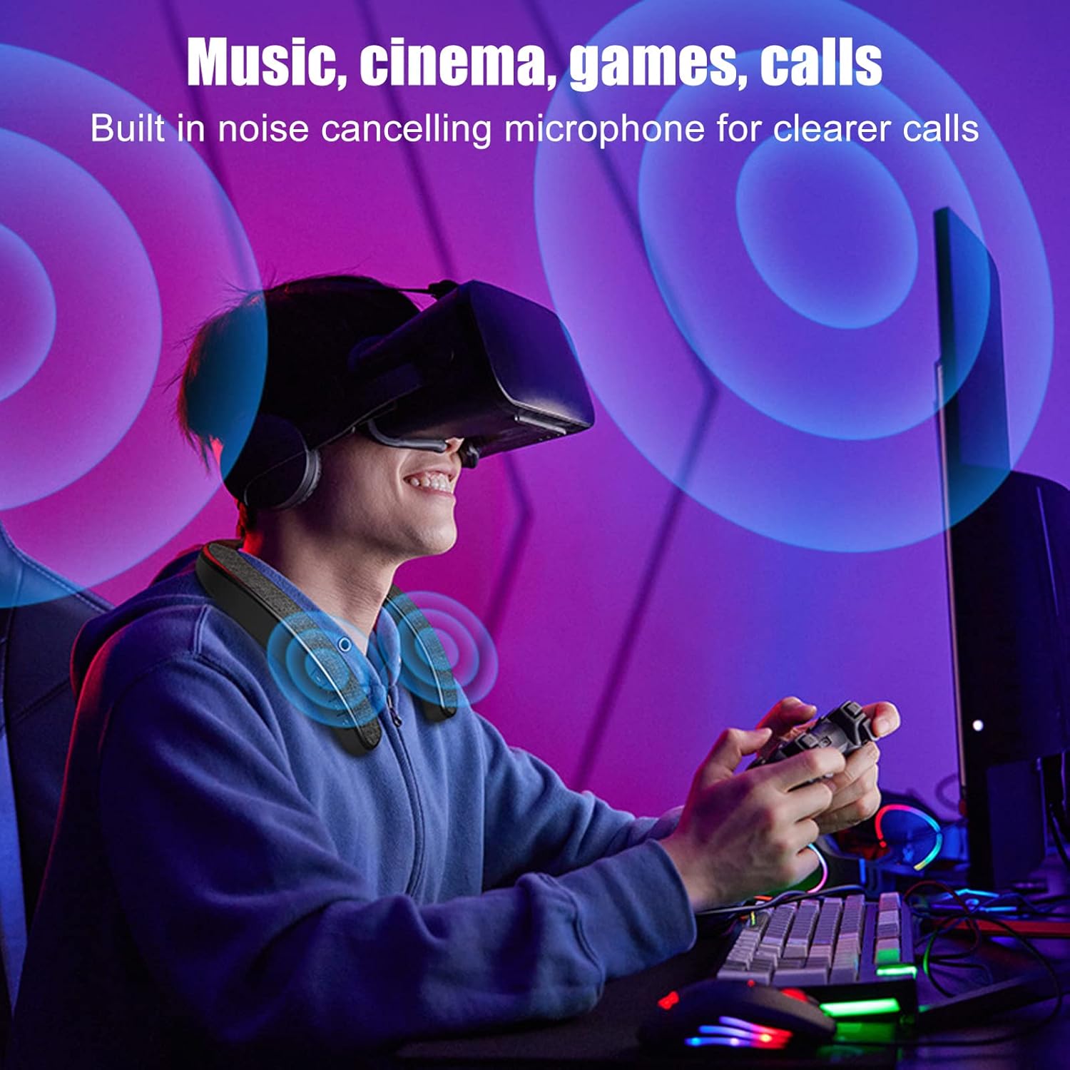 Altoparlante Bluetooth con Archetto da Collo Wireless - immagine 7