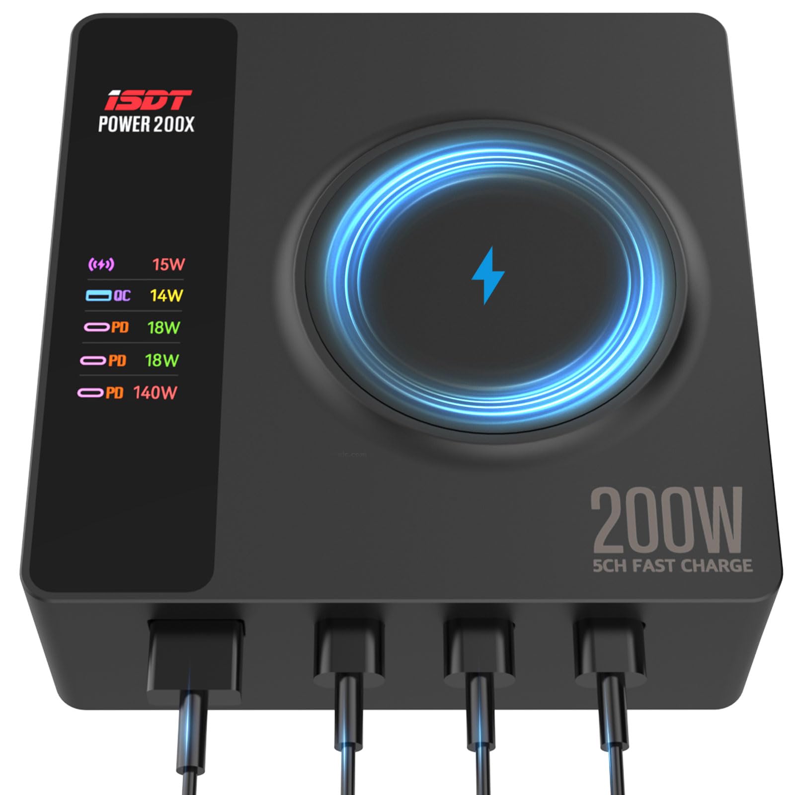 Limeta MD200X - Stazione di Ricarica USB 200W 5 in 1