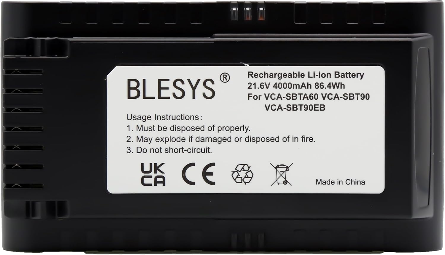 Blesys Batteria VCA-SBT90 per Samsung Jet 90/70/75 - immagine 2