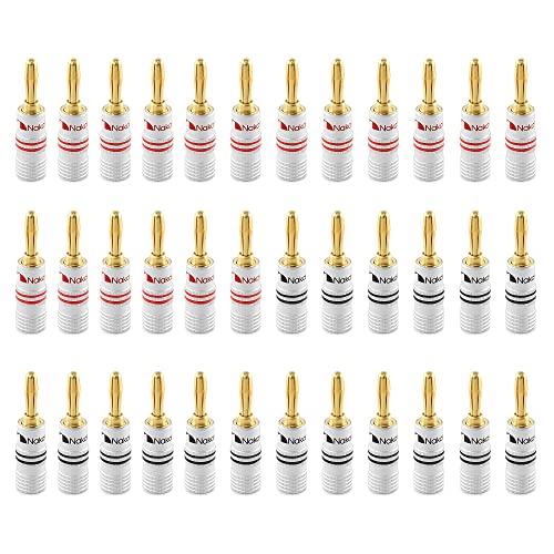 Nakamichi Connettori a Banana 4mm Placcati Oro 24K