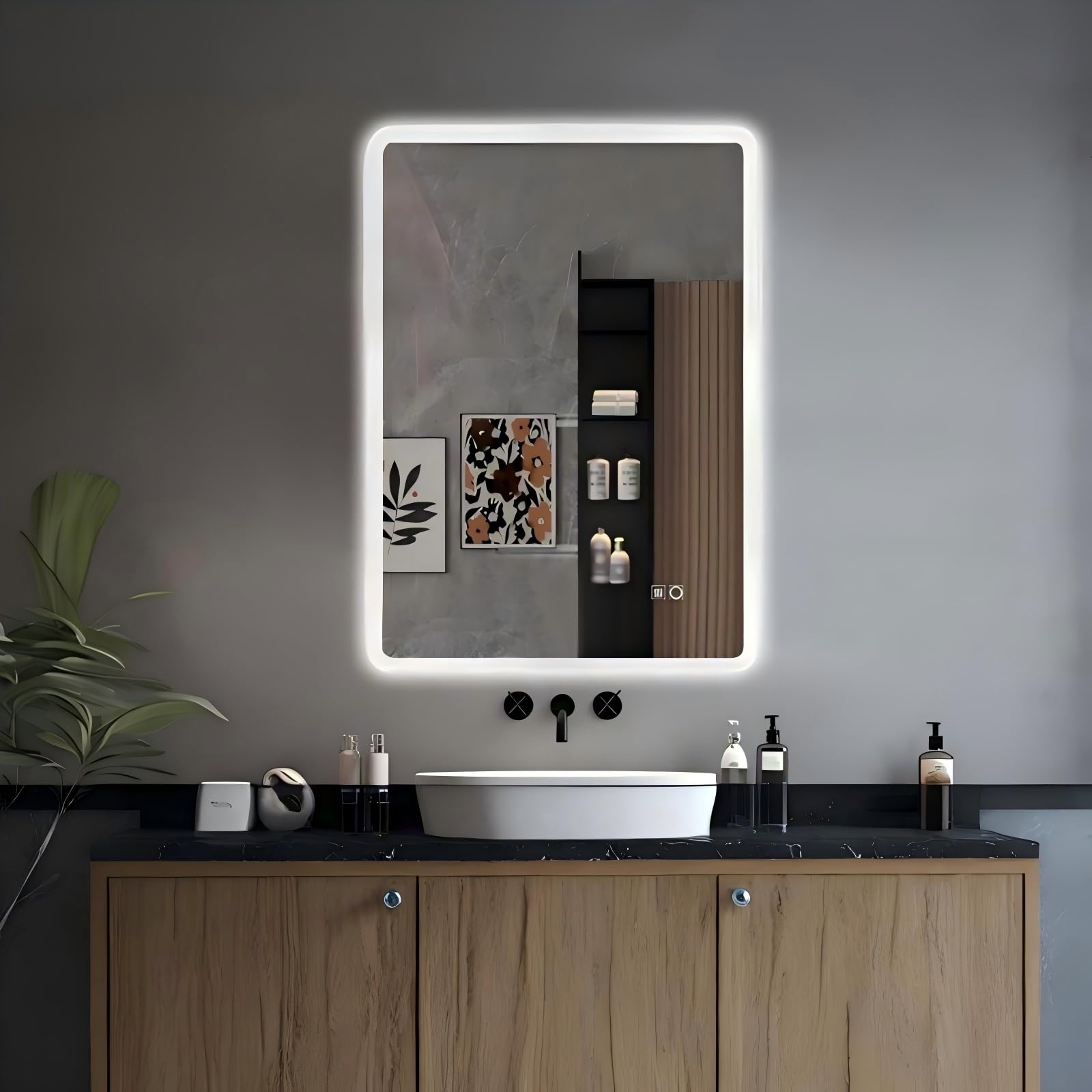 Specchio da Bagno a LED 60x80cm, Smart