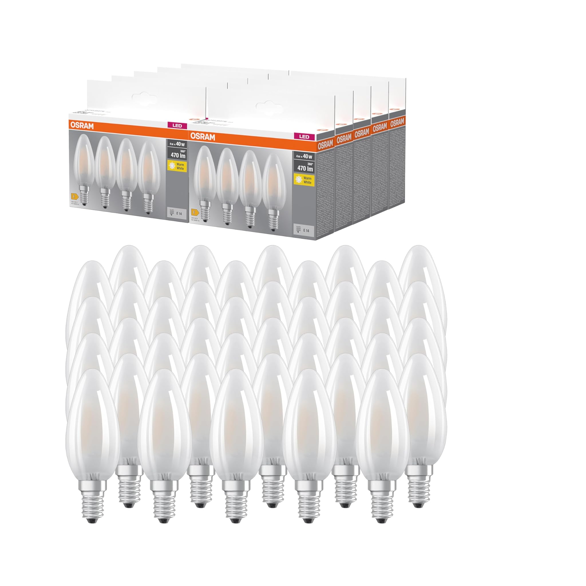 Osram LED BASE B40 - 40 Lampadine E14 4W