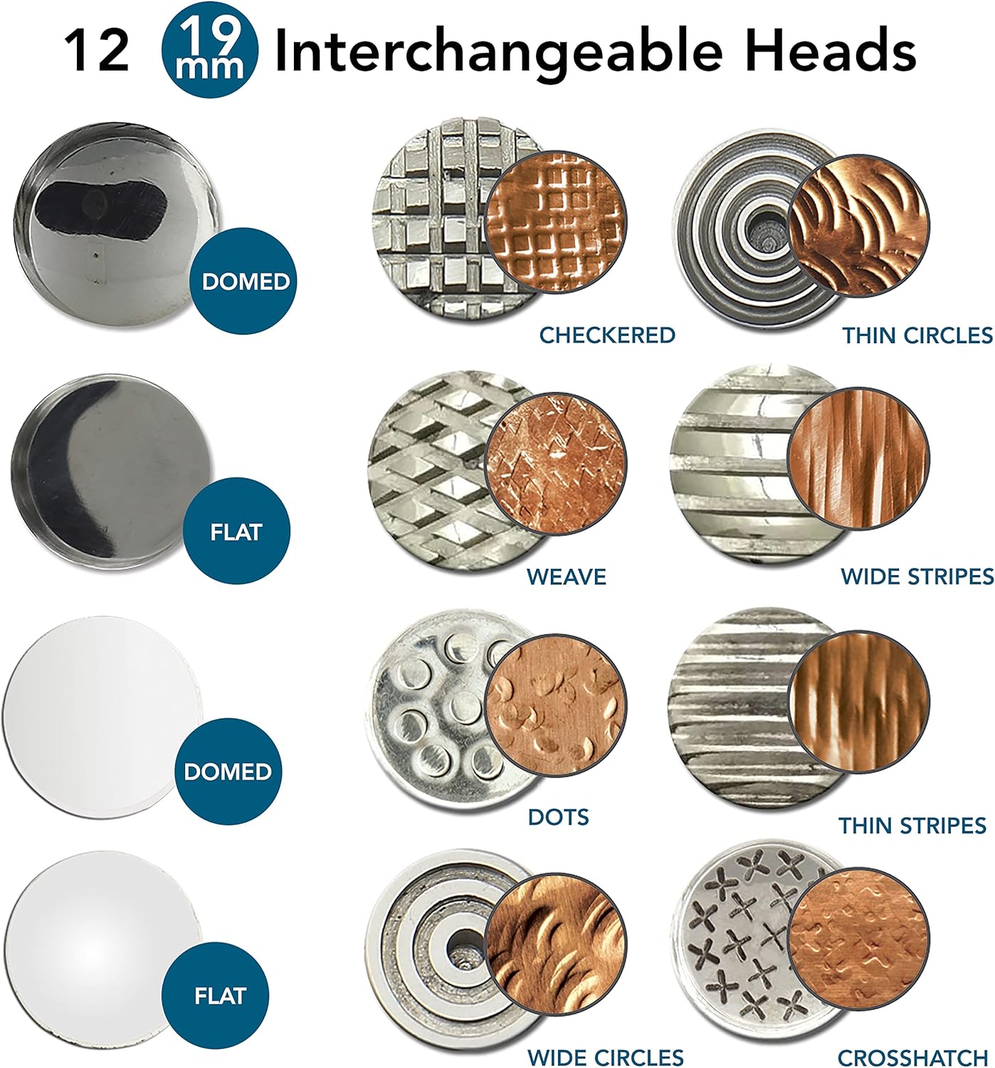 Beadsmith - Martello traforato con testa intercambiabile, 13 pezzi, 26,7 cm - immagine 2