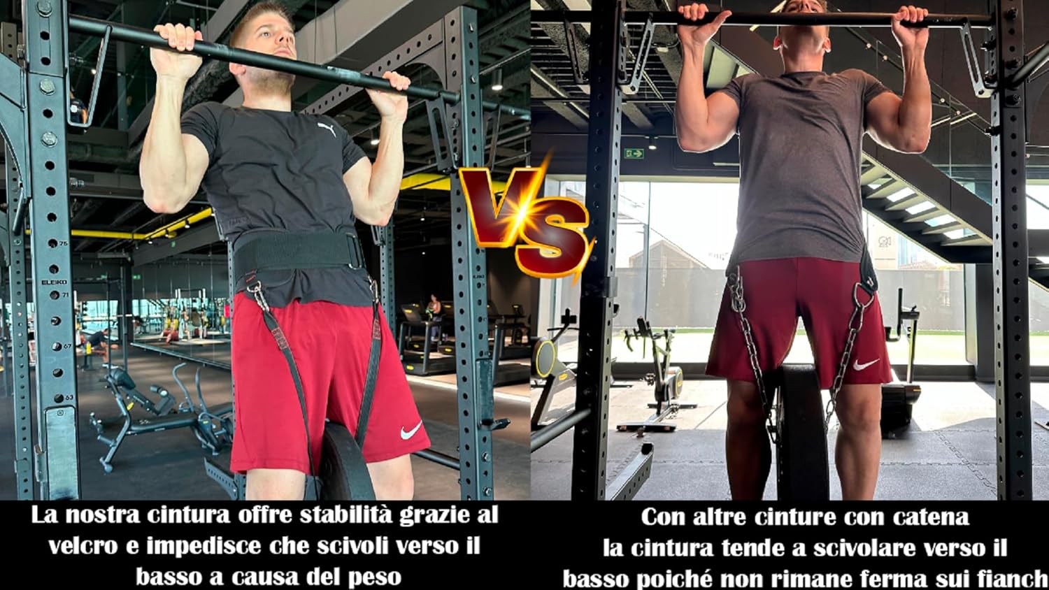 Fourroar Cintura Trazioni con 1 Corda e 2 Moschettoni - immagine 3