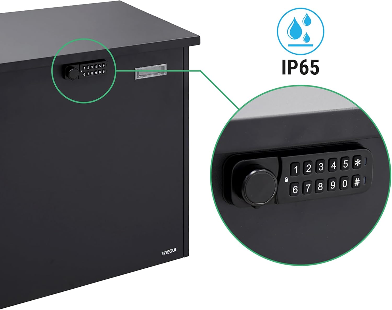 Arregui Bigpack Base Electronic EP2104E Cassetta Postale Pacchi, Nero - immagine 5