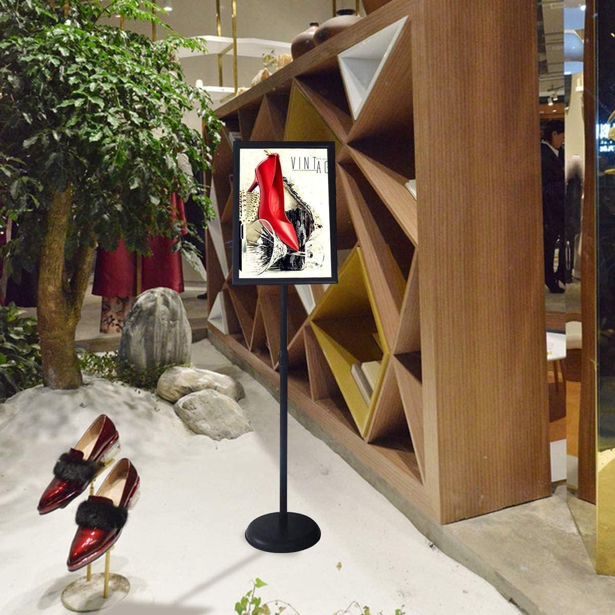 Vaiigo Supporto Espositore A4 per Poster e Menu, Nero - immagine 7