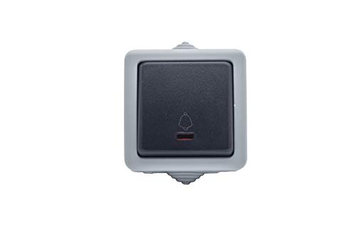 Prendeluz - Pulsante LED luminoso stagno IP54 10 A 250 V