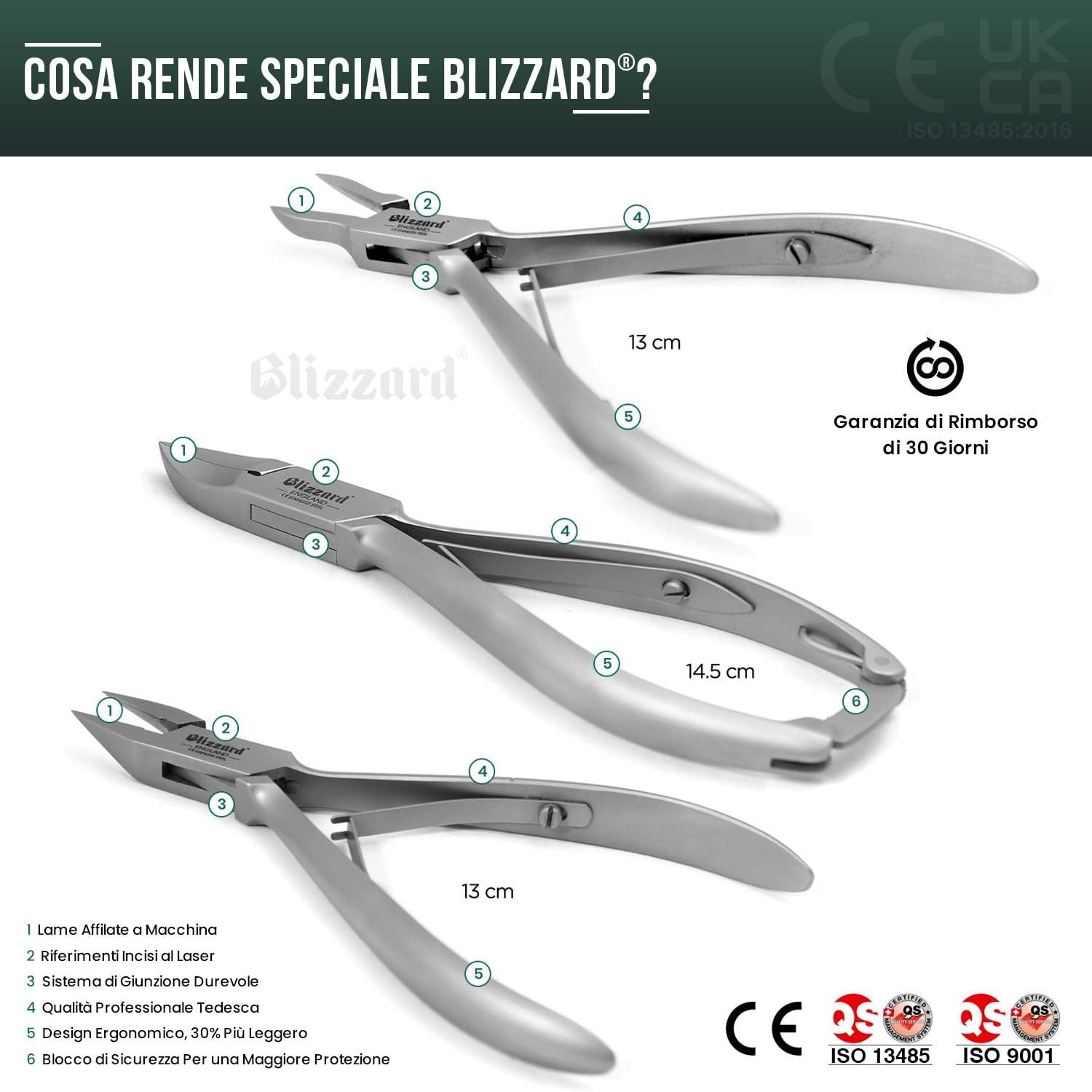 Blizzard Kit 3pz Strumenti Podologia Professionali - immagine 3