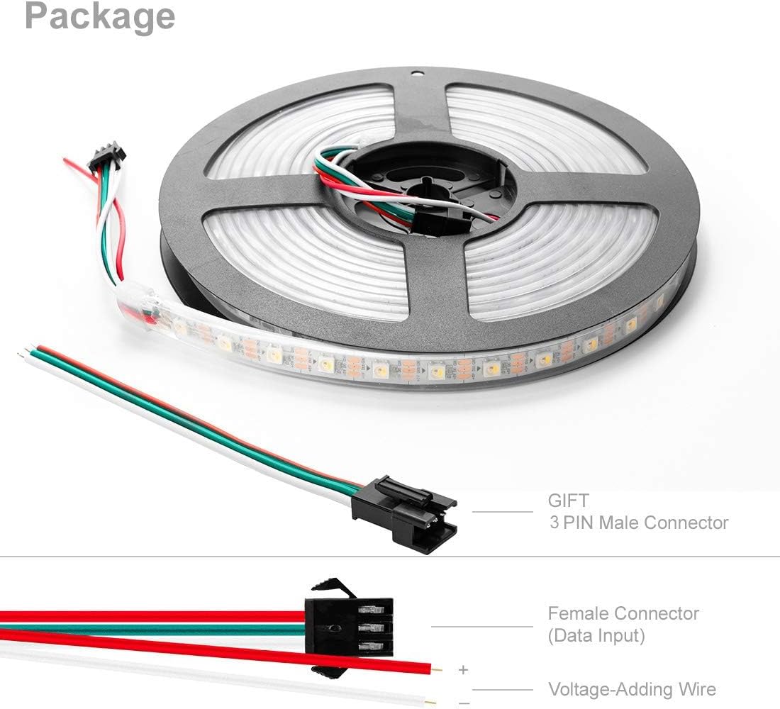 Btf-lighting SK6812RGBW Striscia LED 5m 60 LED/m IP67 - immagine 7