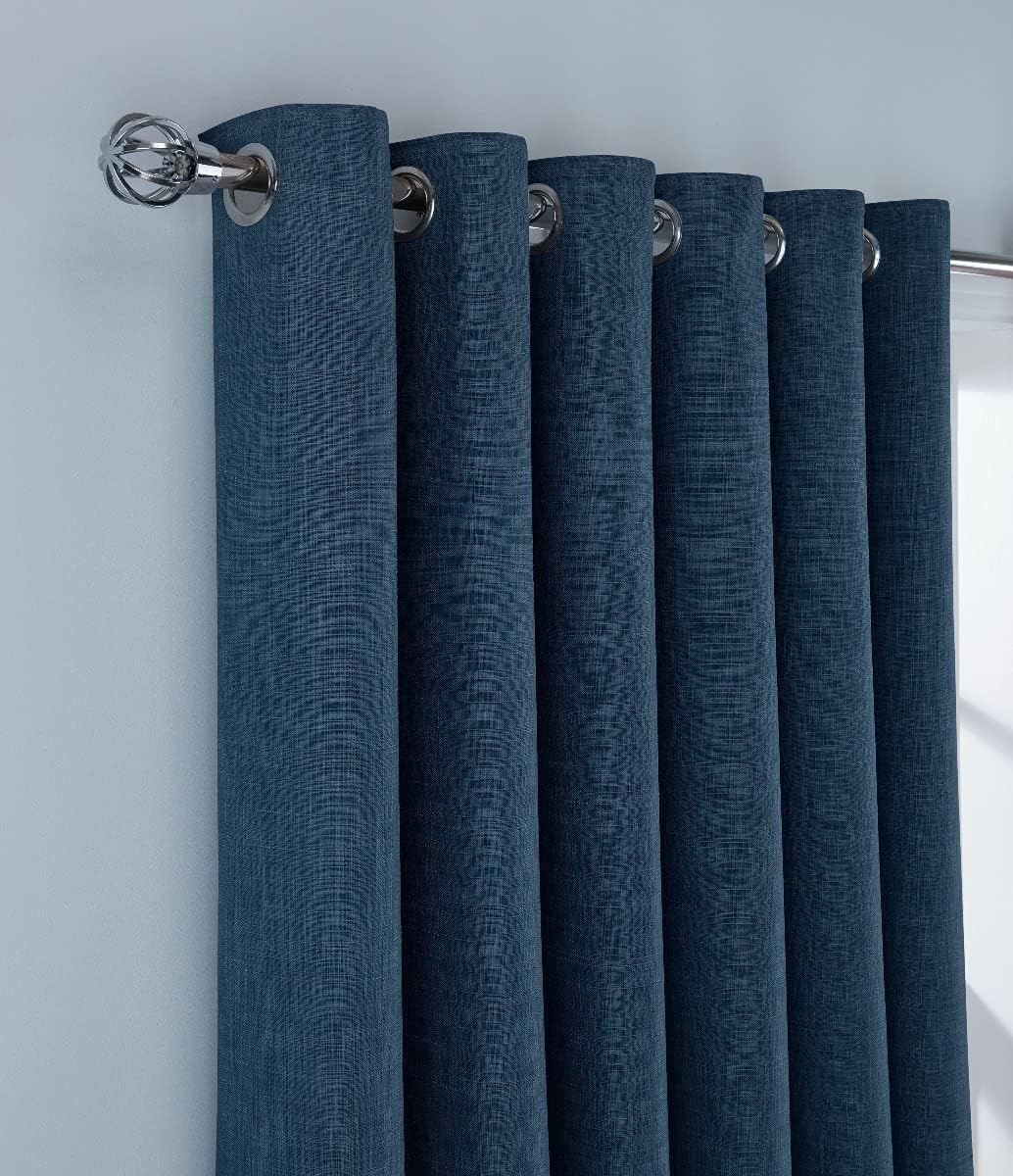 Sleepdown Tende Oscuranti Foderate con Occhielli, Blu Navy - immagine 3