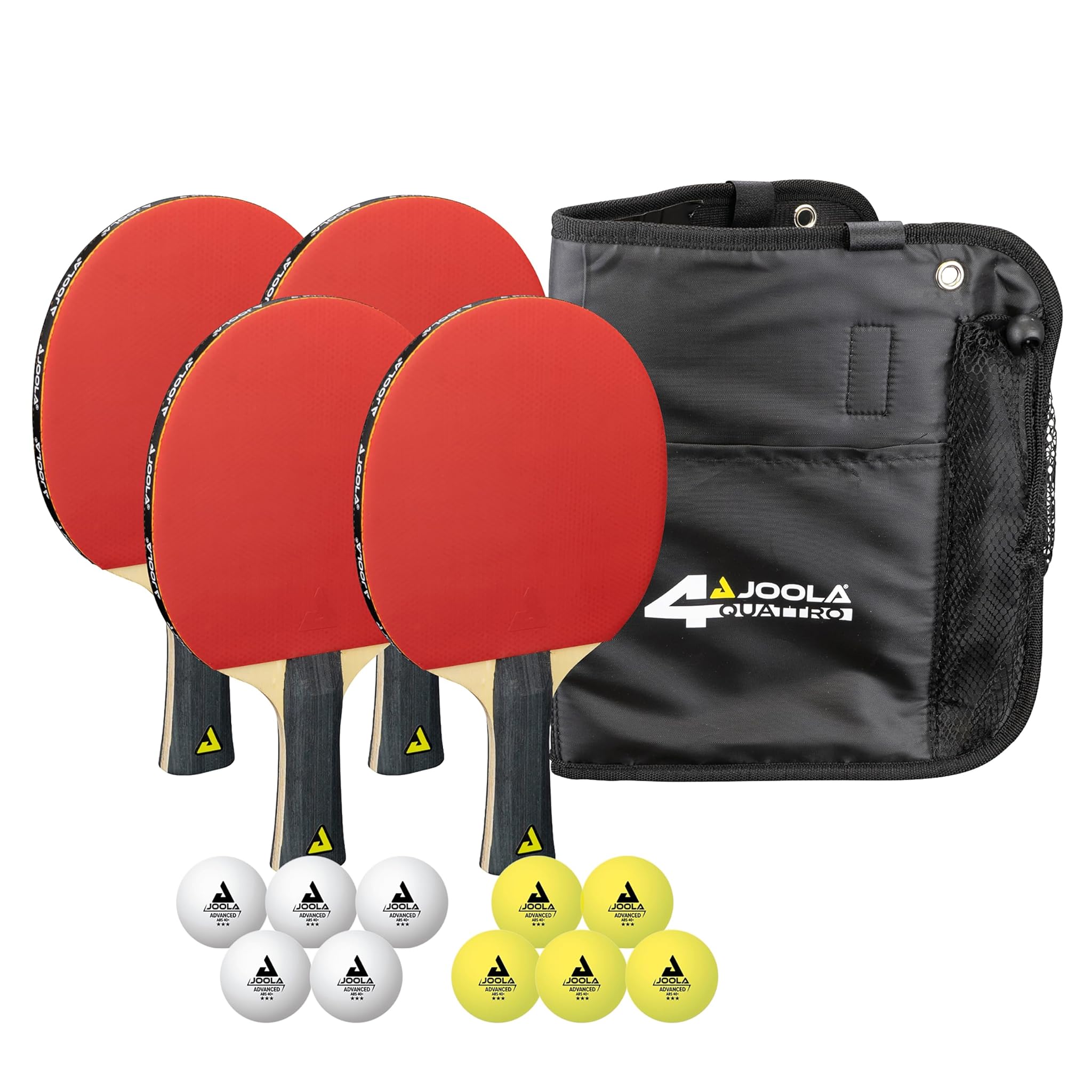 Joola Set da Ping Pong Family con 4 Racchette e Palline