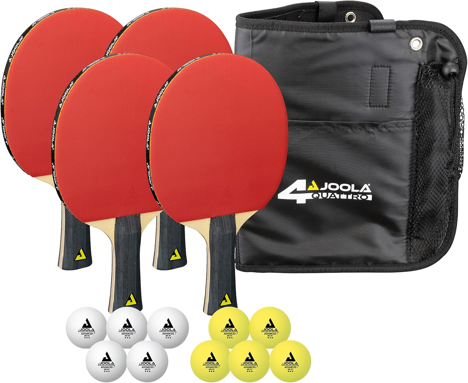 Joola Set da Ping Pong Family con 4 Racchette e Palline - immagine 1