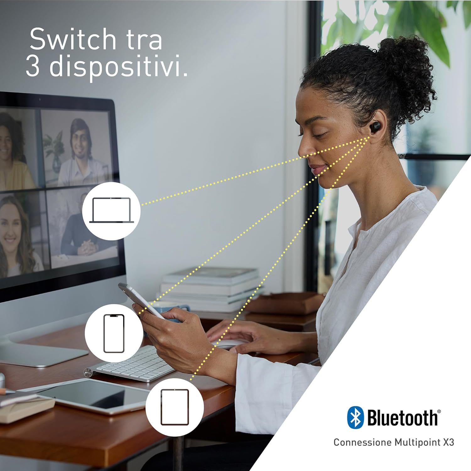 Technics EAH-AZ40M2EK Auricolari Wireless Noise Cancelling, Nero - immagine 2