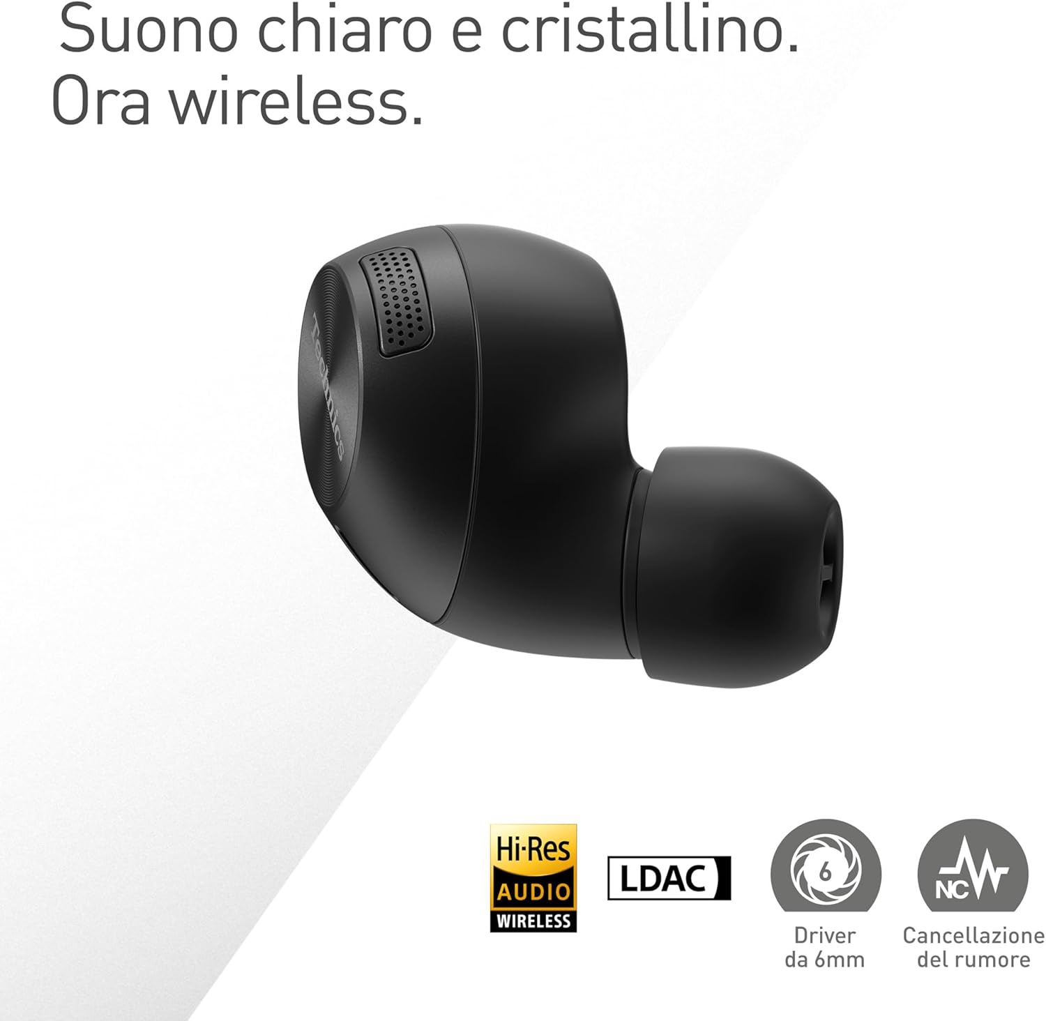 Technics EAH-AZ40M2EK Auricolari Wireless Noise Cancelling, Nero - immagine 3