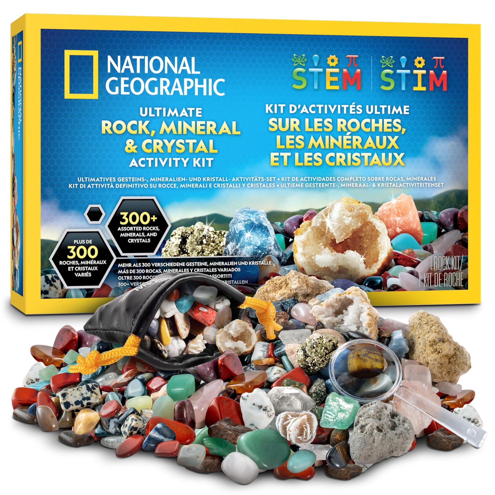 NATIONAL GEOGRAPHIC Scatola di Rocce per Bambini