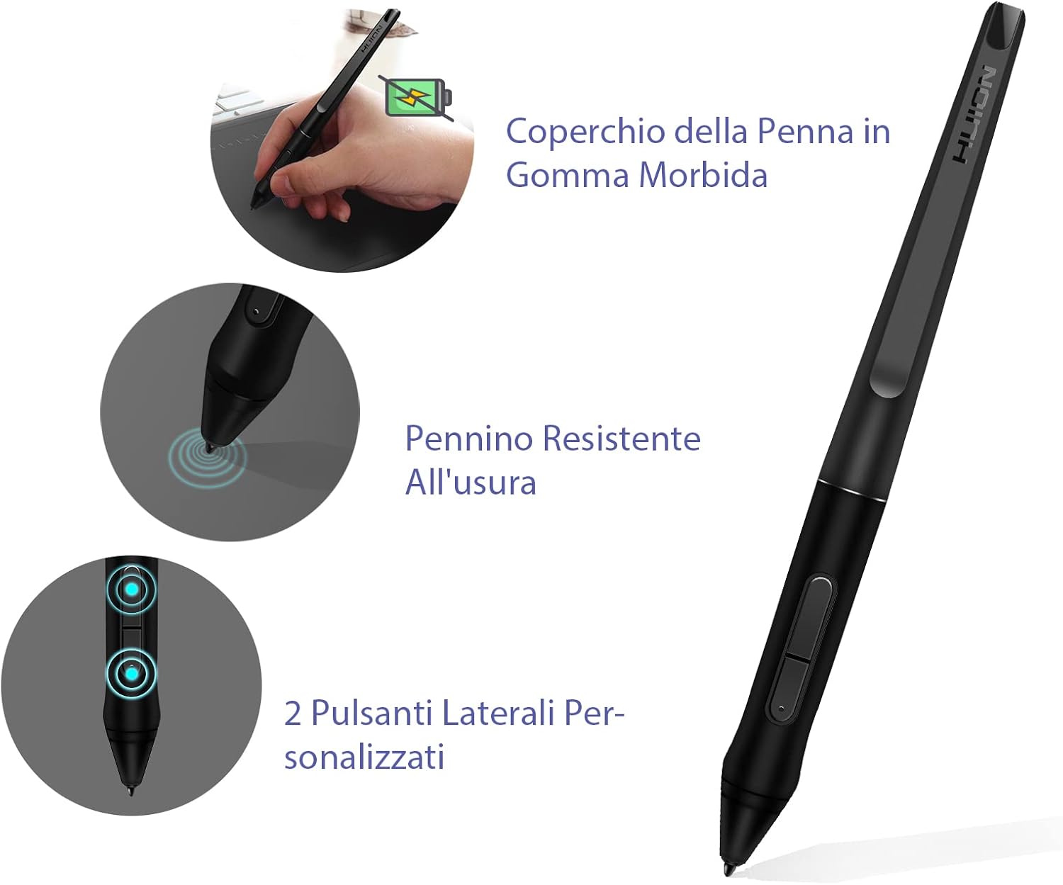 Huion PW500 Penna Stilo Senza Batteria 8192 Livelli - immagine 4