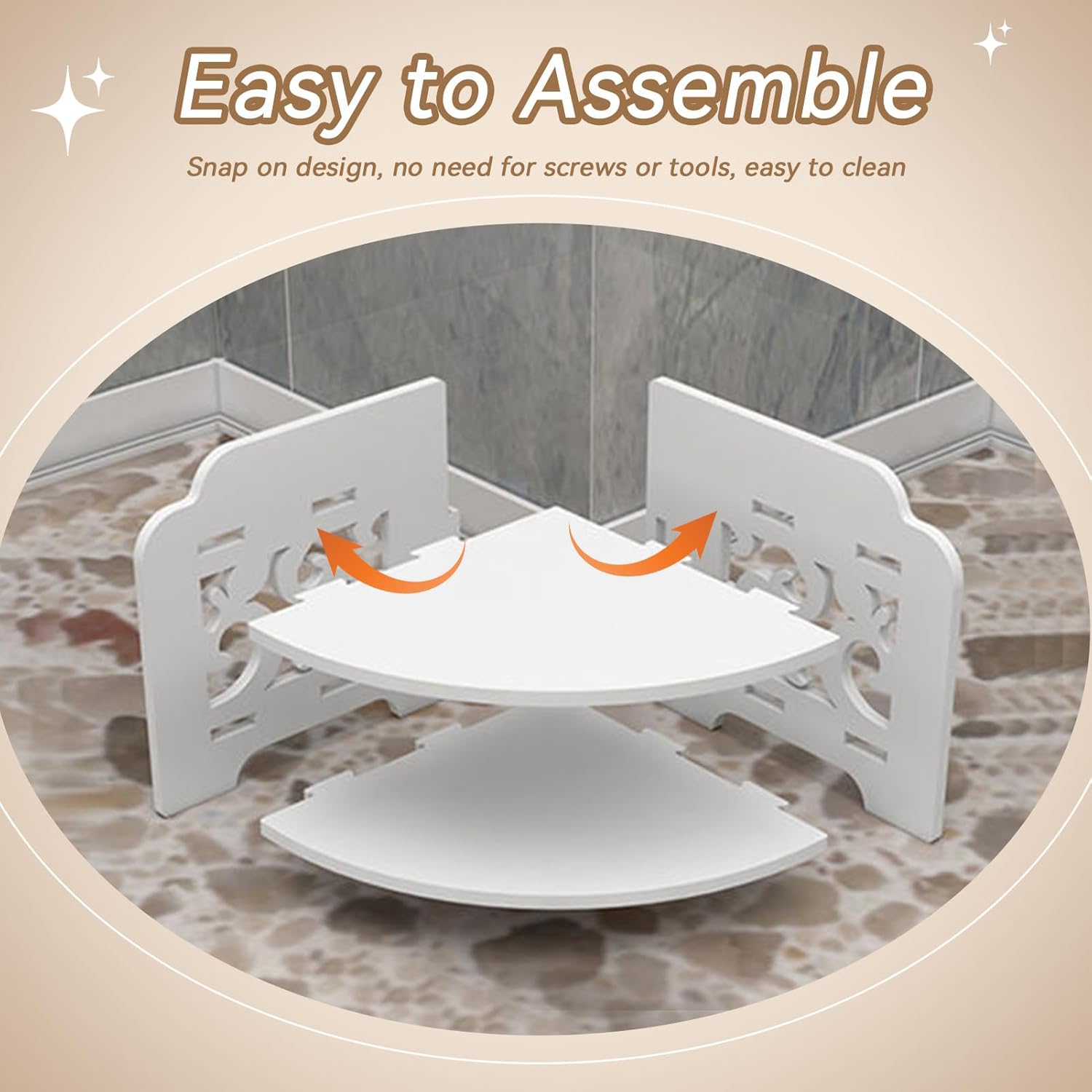 Herchr Mensola Bagno Angolare 3 Livelli - immagine 8