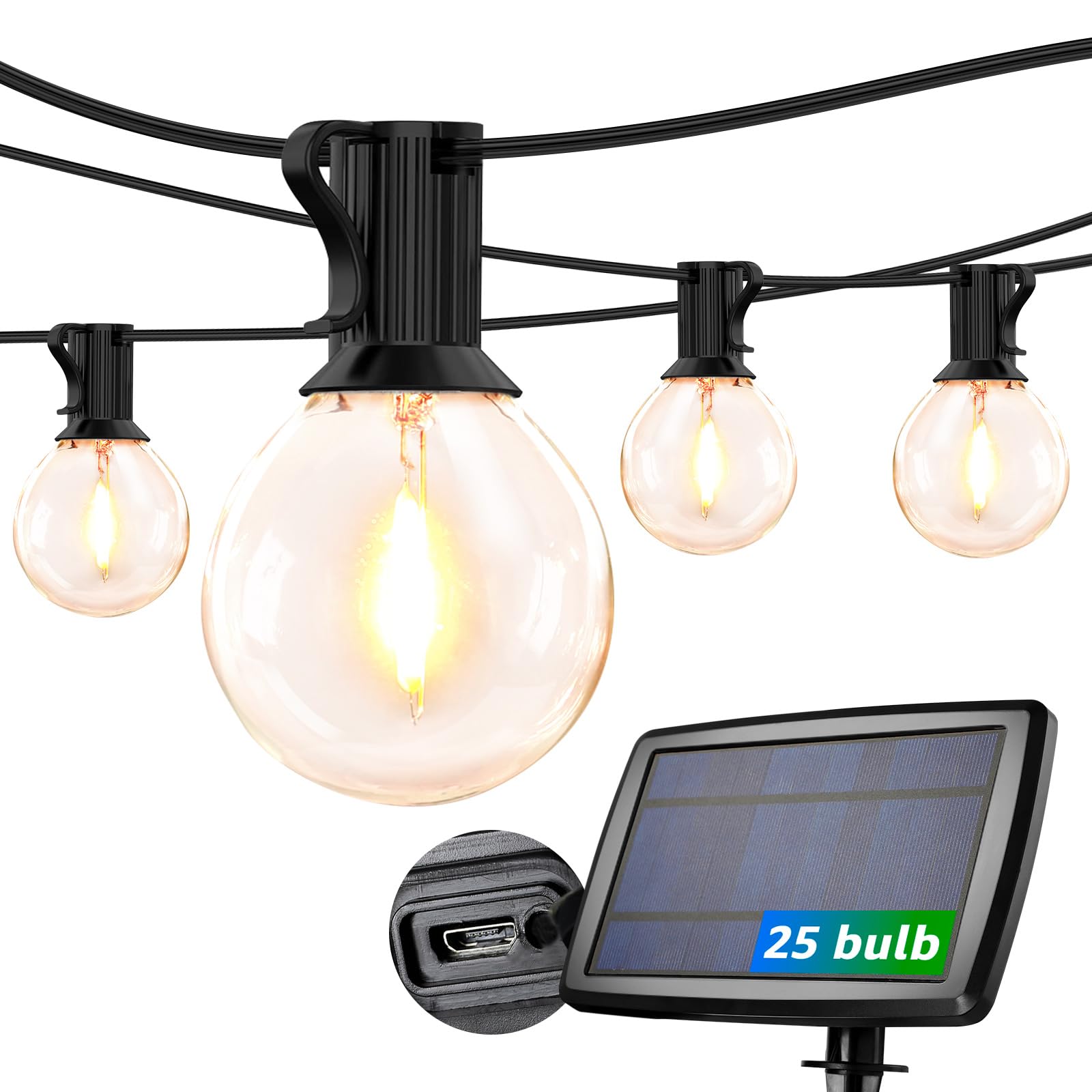 Lepro Catena Luminosa Solare/USB 7.6M 25+1 LED