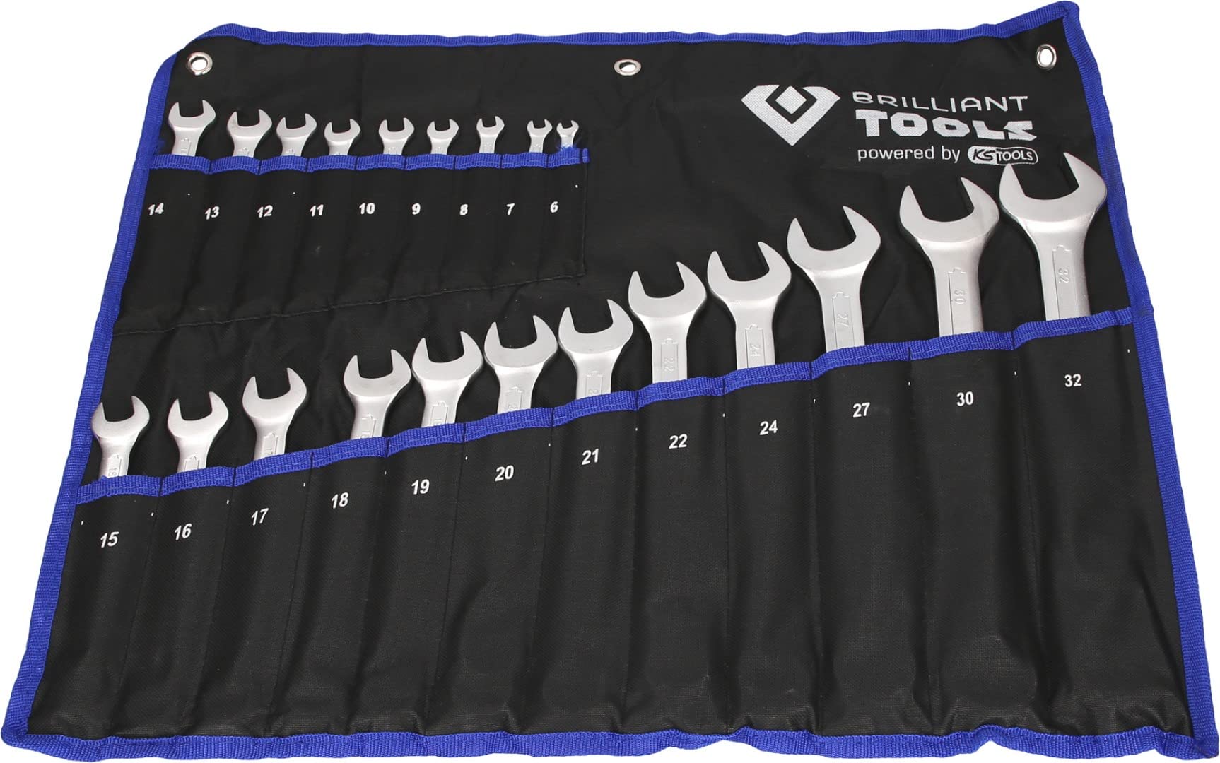 Brilliant Tools Combination wrench set, 21-pcs