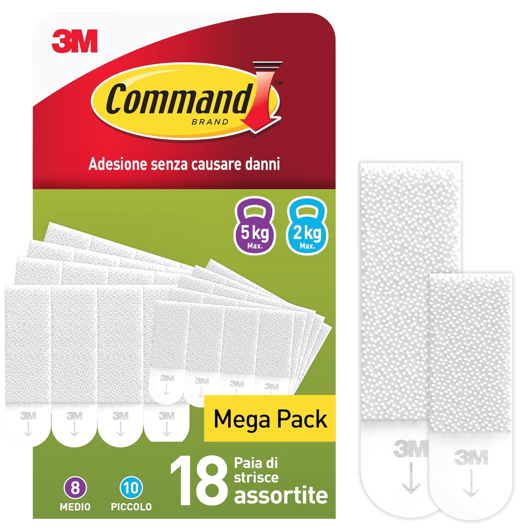 Command Strisce Adesive Appendiquadri, Bianco