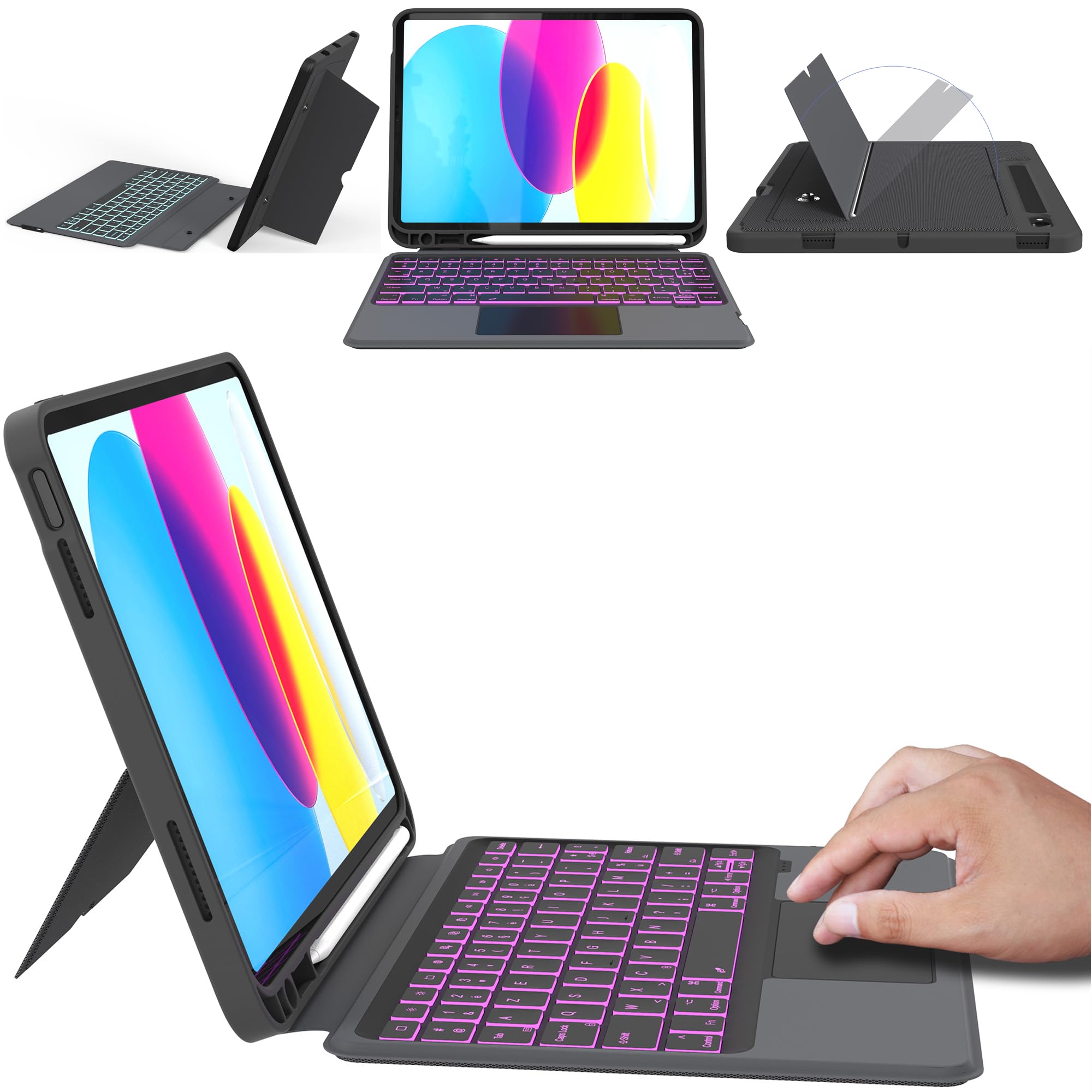 Custodia con tastiera rimovibile per iPad 10a Gen (10.9", 2022)