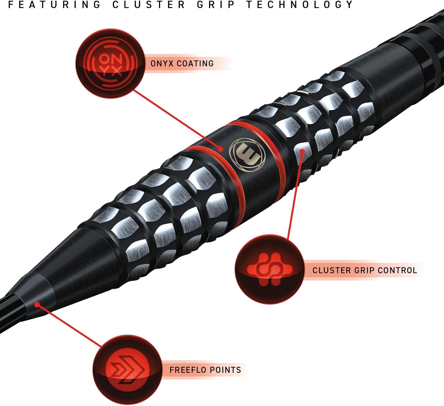 Winmau Sicario 90% Tungsten Darts Set - immagine 5