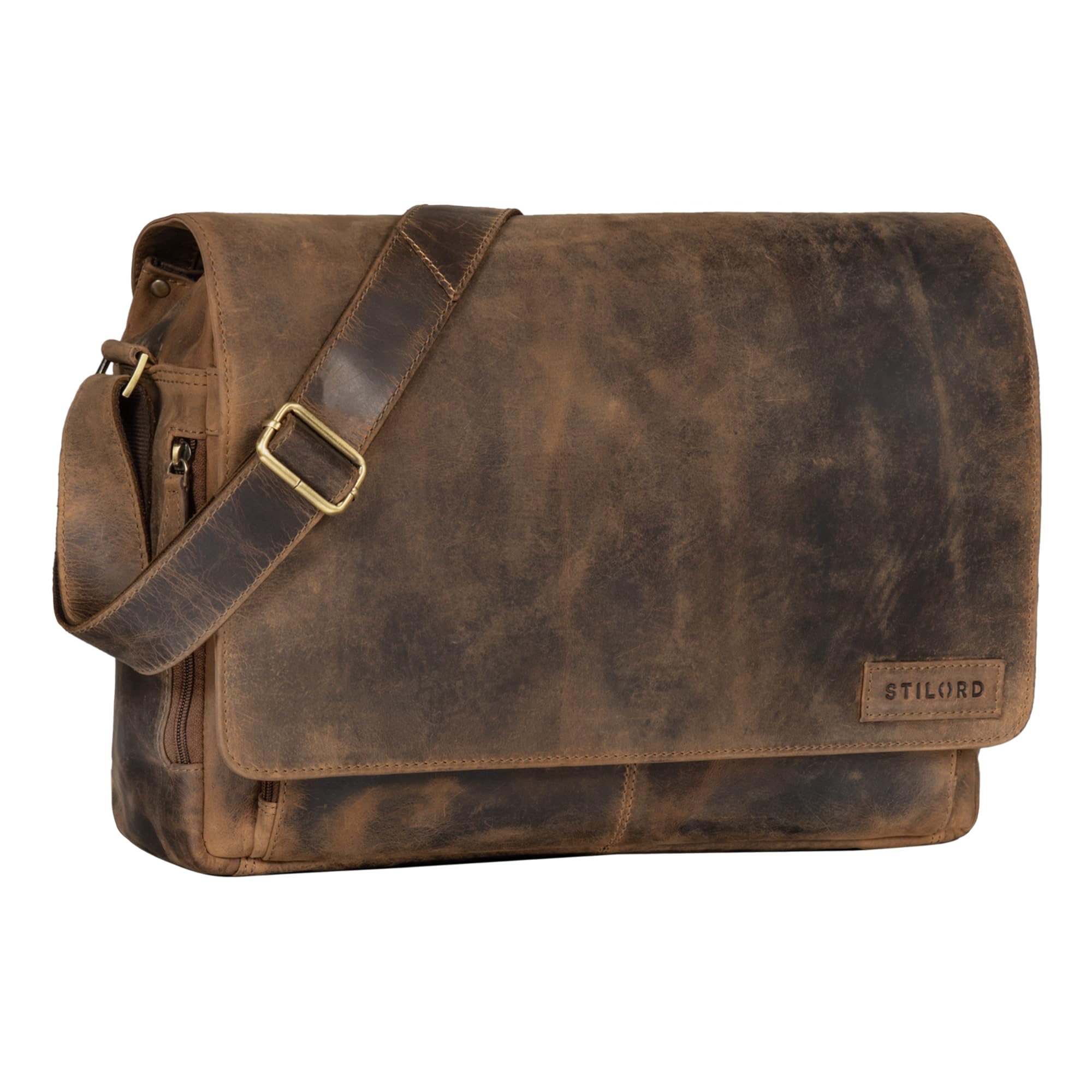 STILORD 'Rick' Borsa Vintage a Tracolla in Pelle