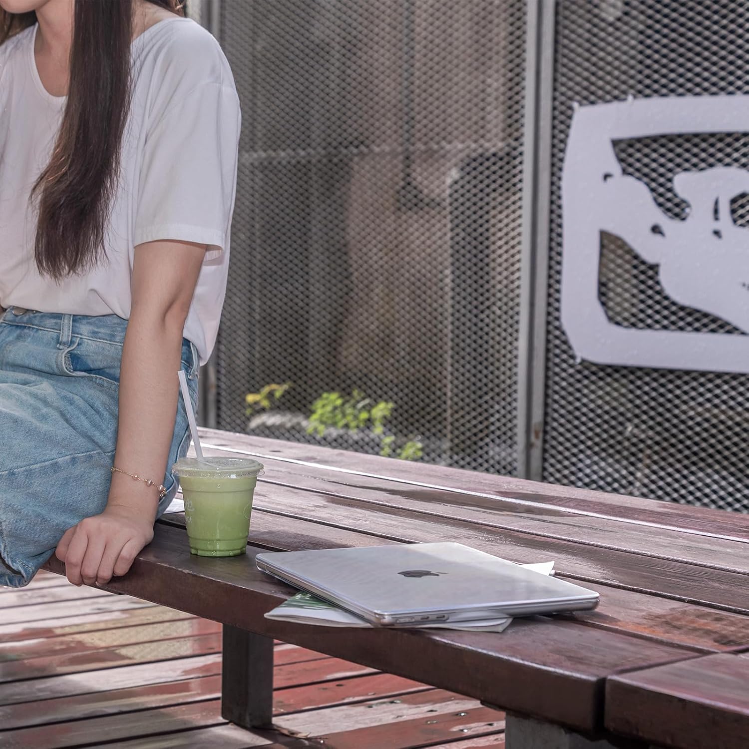 Eoocoo Custodia MacBook Air M4 13,6 Pollici - Cristallo Trasparente - immagine 8