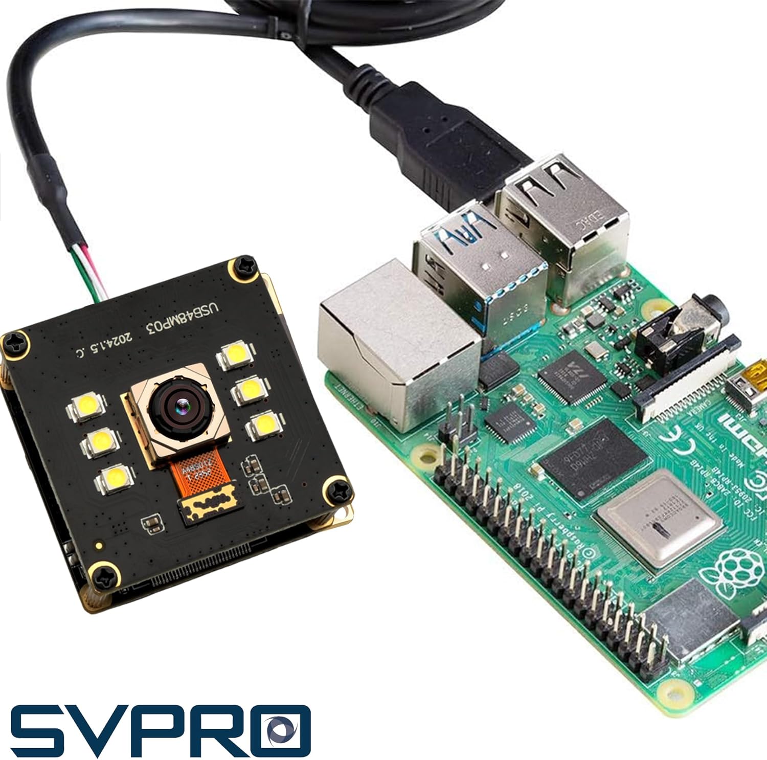 Svpro Modulo Fotocamera USB 48MP con Luce Notturna - immagine 8